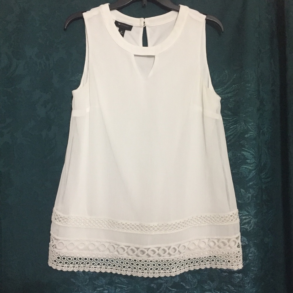 AB Studio white tank top